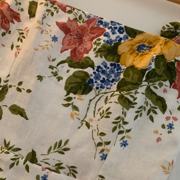 Linen Floral Dress - Picture 3 of 12